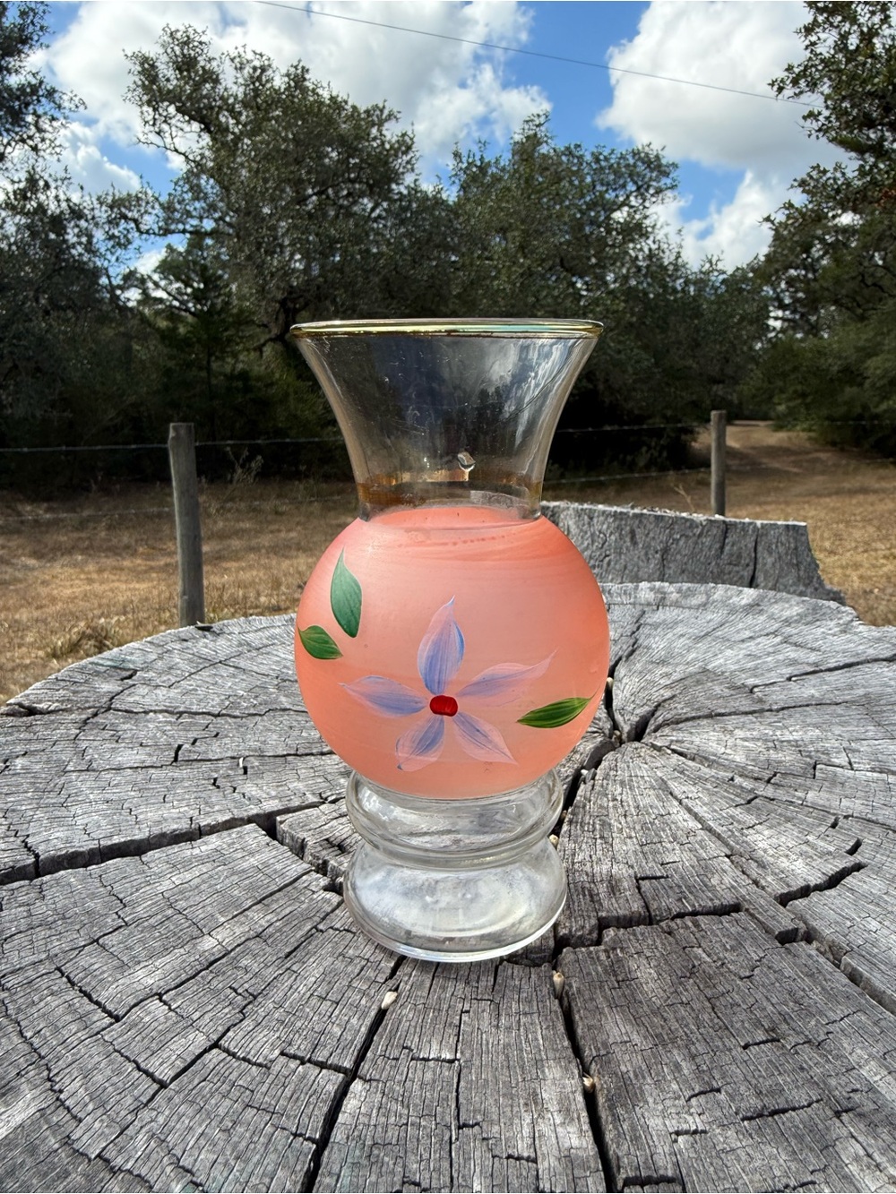 Vintage Bartlett Collin’s Glass Vase